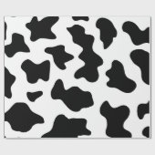 Zwart-witte Koe — Spots voor afdrukken Cadeaupapier (Vlak)