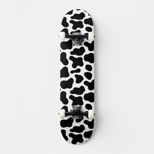 Zwart-witte Koe textuur Persoonlijk Skateboard (Voorkant)