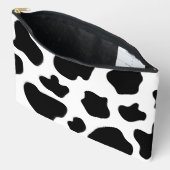 Zwart-witte koe vlekken patroon groot etui (Open)