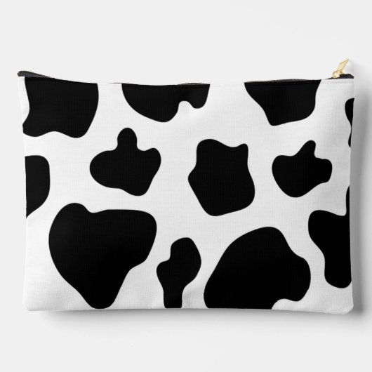 Zwart-witte koe vlekken patroon groot etui (Achterkant)