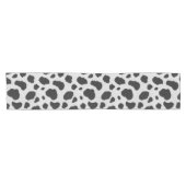 Zwart-witte koe vlekt patroon nevel textuur korte tafelloper (Horizontaal)