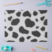 Zwart-witte koe vlekt patroon nevel textuur tissuepapier (Craft)