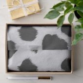 Zwart-witte koe vlekt patroon nevel textuur tissuepapier (Geschenk)