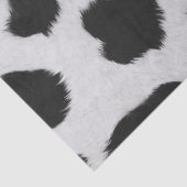 Zwart-witte koe vlekt patroon nevel textuur tissuepapier (Detail)
