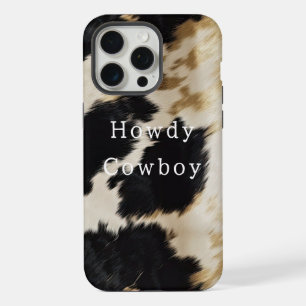 Zwart Witte Koehuid iPhone 15 Pro Max Case
