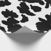 Zwart-witte Koeienhuid Cadeaupapier (Hoek)