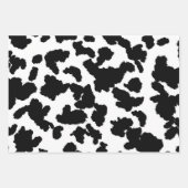 Zwart-witte Koeienhuid Inpakpapier Vel (Voorkant)