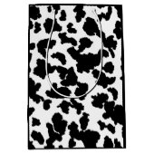 Zwart-witte Koeienhuid Medium Cadeauzakje (Voorkant)