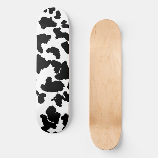 Zwart-witte Koeienhuid Persoonlijk Skateboard (Voorkant)