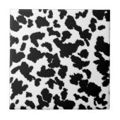 Zwart-witte Koeienhuid Tegeltje (Voorkant)