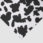 Zwart-witte Koeienhuid Tissuepapier (Detail)
