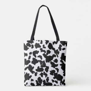 Zwart-witte Koeienhuid Tote Bag