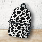 Zwart-witte koeienprint bedrukte rugzak