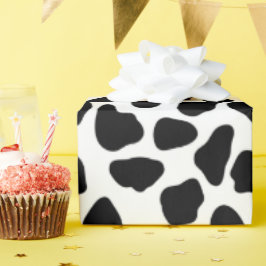 Zwart-witte koeienprint cadeaupapier