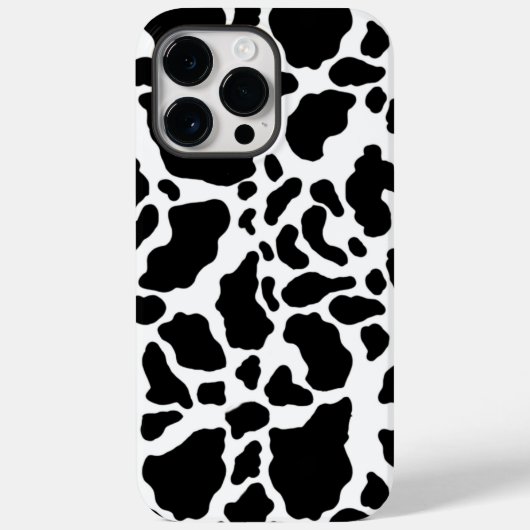 Zwart-witte koeienprint Case-Mate iPhone case (Achterkant)