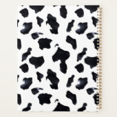 Zwart Witte Koeienprint Cowgirl Planner (Achterkant)