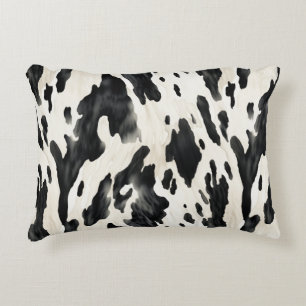 Zwart Witte Koeienprint Dierenboerderij Accent Kussen