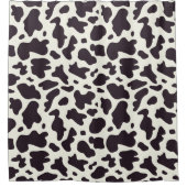Zwart-witte koeienprint douchegordijn (Voorkant)