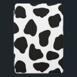 Zwart-witte koeienprint iPad pro cover<br><div class="desc">Vet zwart-wit koe printpatroon. Patroongrootte kan worden aangepast.</div>