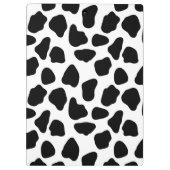 Zwart-witte koeienprint klembord (Achterkant)