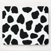 Zwart-witte koeienprint muismat (Voorkant)