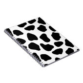 Zwart-witte koeienprint notitieboek (Rechterzijde)