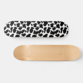 Zwart-witte koeienprint persoonlijk skateboard (Horizontaal)