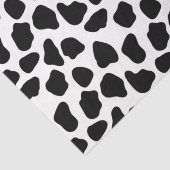 Zwart-witte koeienprint tissuepapier (Detail)
