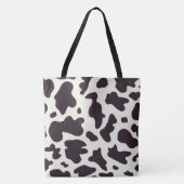 Zwart-witte koeienprint tote bag (Voorkant)