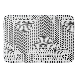 ZWART-WITTE KOEPELS BADMAT