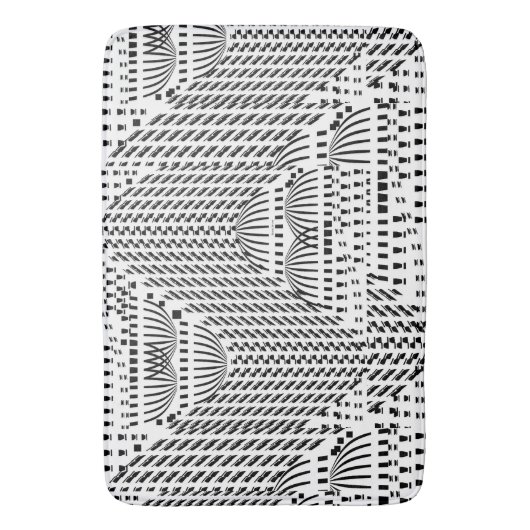 ZWART-WITTE KOEPELS BADMAT (Voorkant Verticaal)