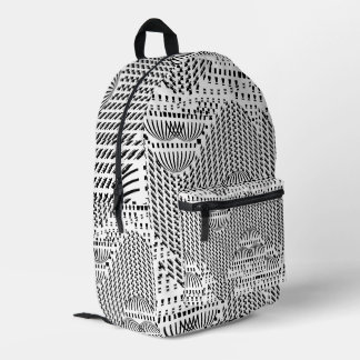 ZWART-WITTE KOEPELS BEDRUKTE RUGZAK