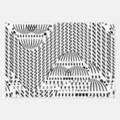 ZWART-WITTE KOEPELS INPAKPAPIER VEL (Voorkant 2)