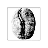 Zwart-witte koffie bonen potlood tekening rubberstempel (Afrduk)