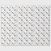 Zwart-witte koffie Illustraties Cadeaupapier (Vlak)