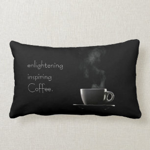 Zwart-witte koffieklooster kussen