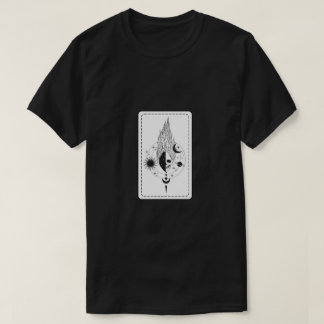Zwart-witte kunst t-shirt