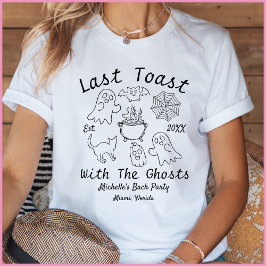 Zwart & Witte Laatste Toast Summerween Bach-feestj T-shirt