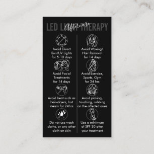 Zwart Witte Led-Lichttherapie Huidverzorging na Be Visitekaartje