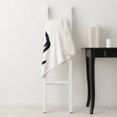 Zwart-witte leeuwen sherpa deken (In situ)