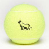 Zwart-witte leeuwen tennisballen (Voorkant)