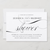 Zwart-witte legante koppels — Shower Kaart (Voorkant)