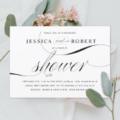 Zwart-witte legante koppels — Shower Kaart