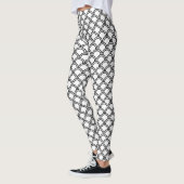 Zwart-witte leggingen leggings (Links)