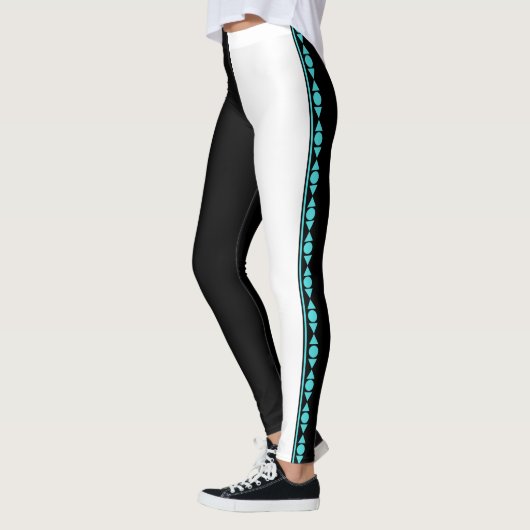 Zwart-witte leggings (Links)