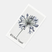 Zwart-witte lelie handdoek servet (Hoek)