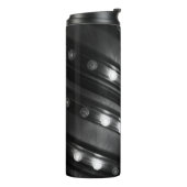 Zwart-witte lichten thermosbeker (Gedraaid links)