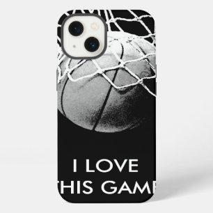 Zwart & Witte Liefde Basketbal iPhone 13 Hoesje
