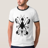 Zwart-witte lijn Craft Symbool T-shirt (Voorkant)