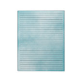 Zwart-witte lijnen met brede lijnen Blauwgroen Wat Notitieblok (Linkerzijde)